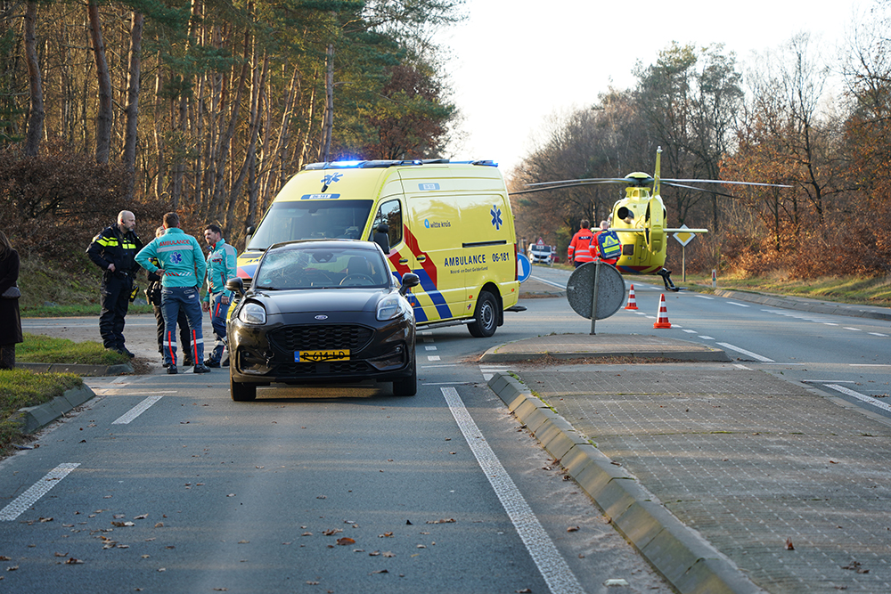 Fietser geschept op de Flevoweg in Ermelo