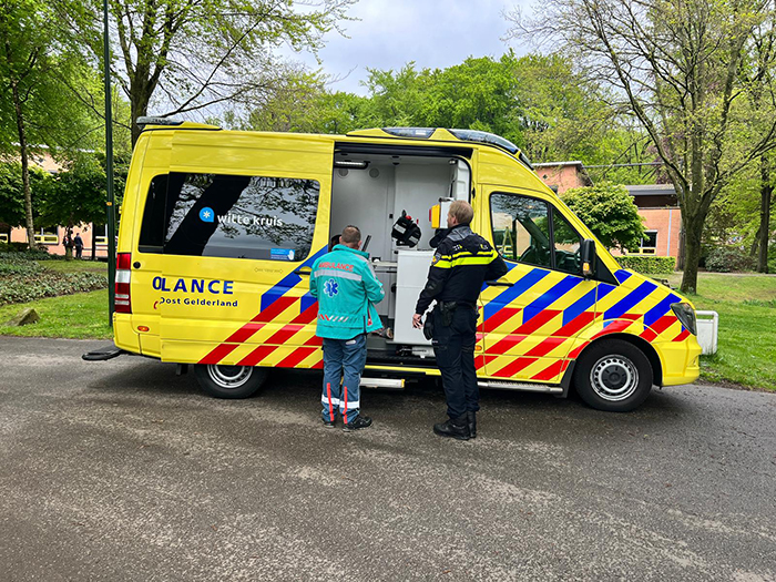 Botsing tussen auto en fietser Groene Allee