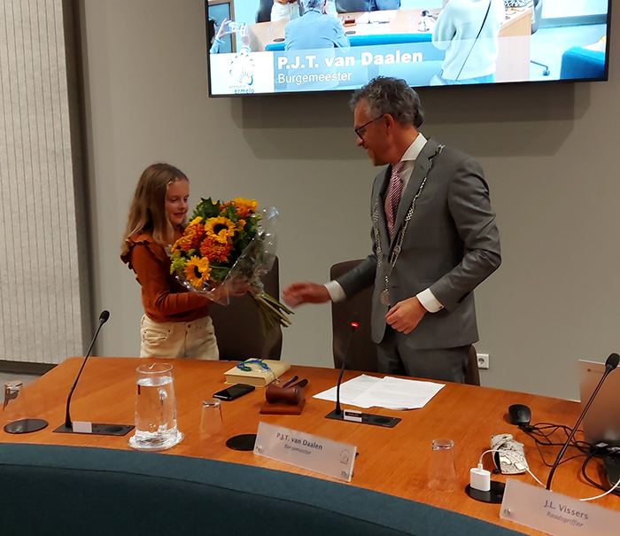 Kinderburgemeester Ermelo Elsa Brasem