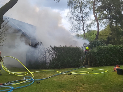 Chaletbrand op Camping de Strokel