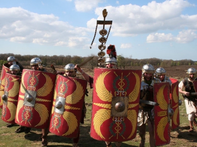 Romeins, klein festijn op het Molenaarsplein