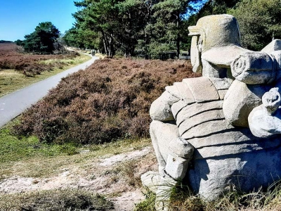 Voormalig Romeins Marskamp op de hei in Ermelo