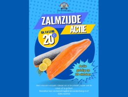 Zaterdag 19 oktober super zalmzijde actie!