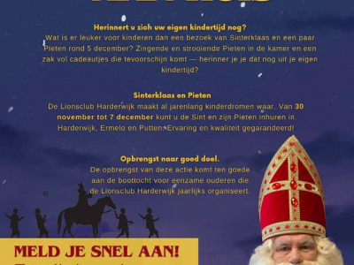 Sinterklaas en Pieten op Huisbezoek in Harderwijk: Een Magische Beleving voor het Goede Doel!