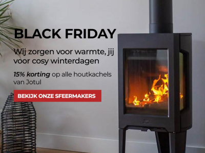 Black Friday: Op alle Jotul kachels 15% korting