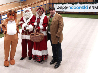 Kerstman op bezoek bij Delphindoorski in Ermelo