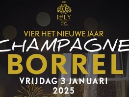 Champagne borrel bij Mr Lely