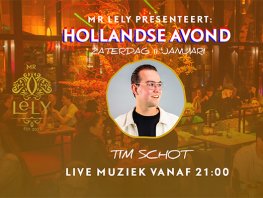 Live muziek met Tim Schot bij Mr Lely