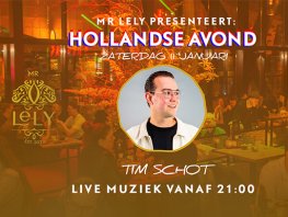 Live muziek met Tim Schot bij Mr Lely