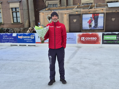 Laatste schaatstraining Arnoud Mooibroek voor SV Viking