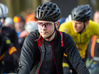 Winterse sfeer tijdens Veluwse Mountainbike Competitie