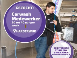 Niels Autowas Harderwijk is op zoek naar een carwash medewerker