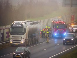 Vrachtwagenbrandmelding A28: vastgelopen rem zorgt voor vertraging tussen Ermelo en Harderwijk