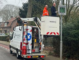 Snelheidsdisplays geplaatst aan Horsterweg in Ermelo