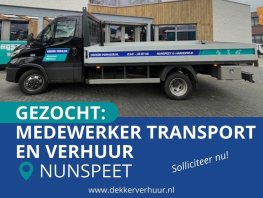 Gezocht: Medewerker Transport en balie | 40 uur | Nunspeet